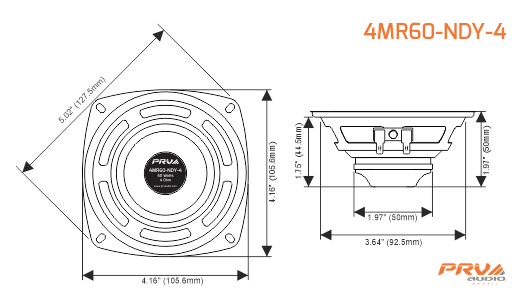 PRV Audio 4MR60-NDY-4 - 12