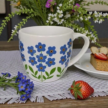 Tekopp 0,5 L, Förgätmigej 