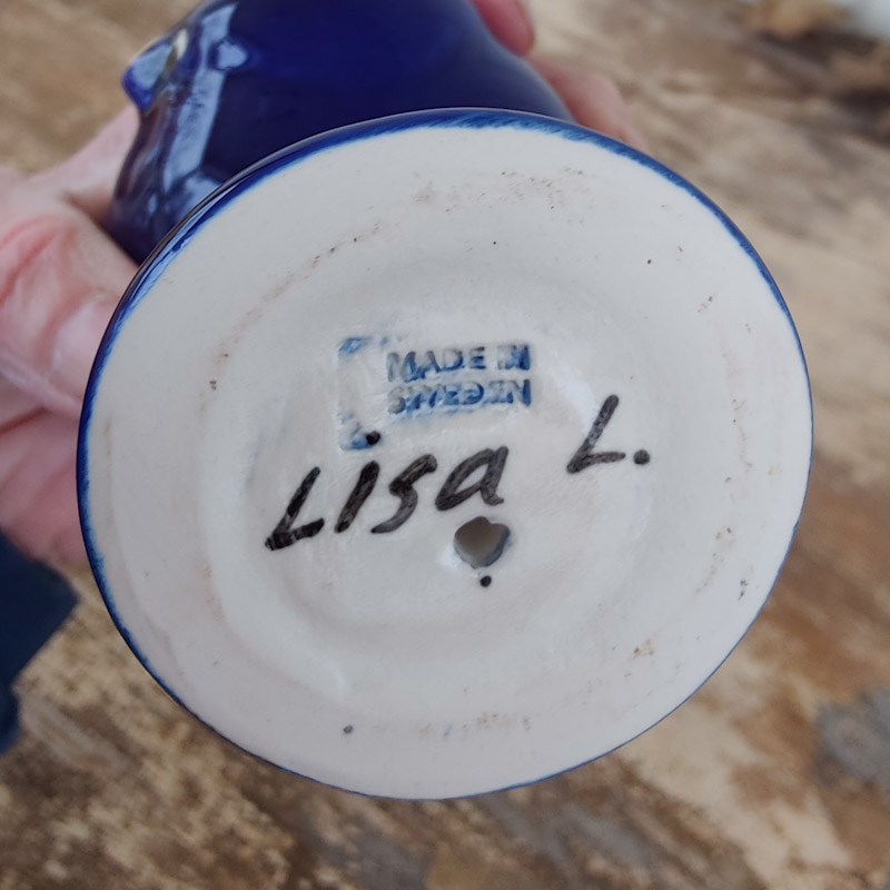 Fågel Fenix Tekla blå av Lisa Larson - 2