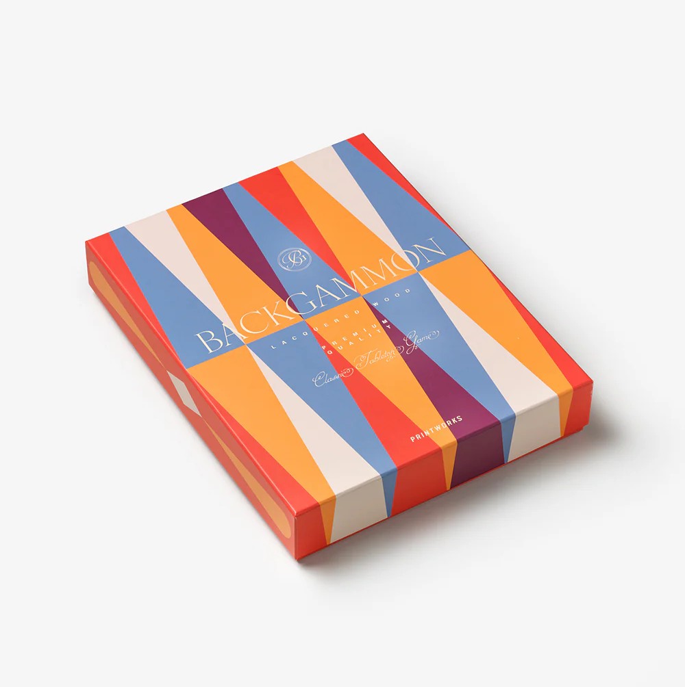 Lacquered Backgammon - Röd - 3