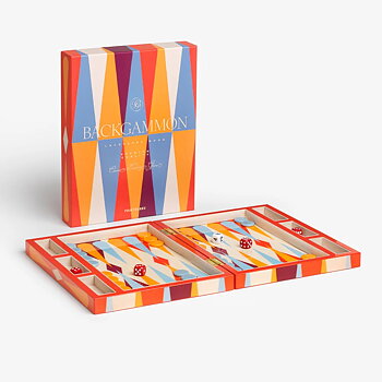 Lacquered Backgammon - Röd