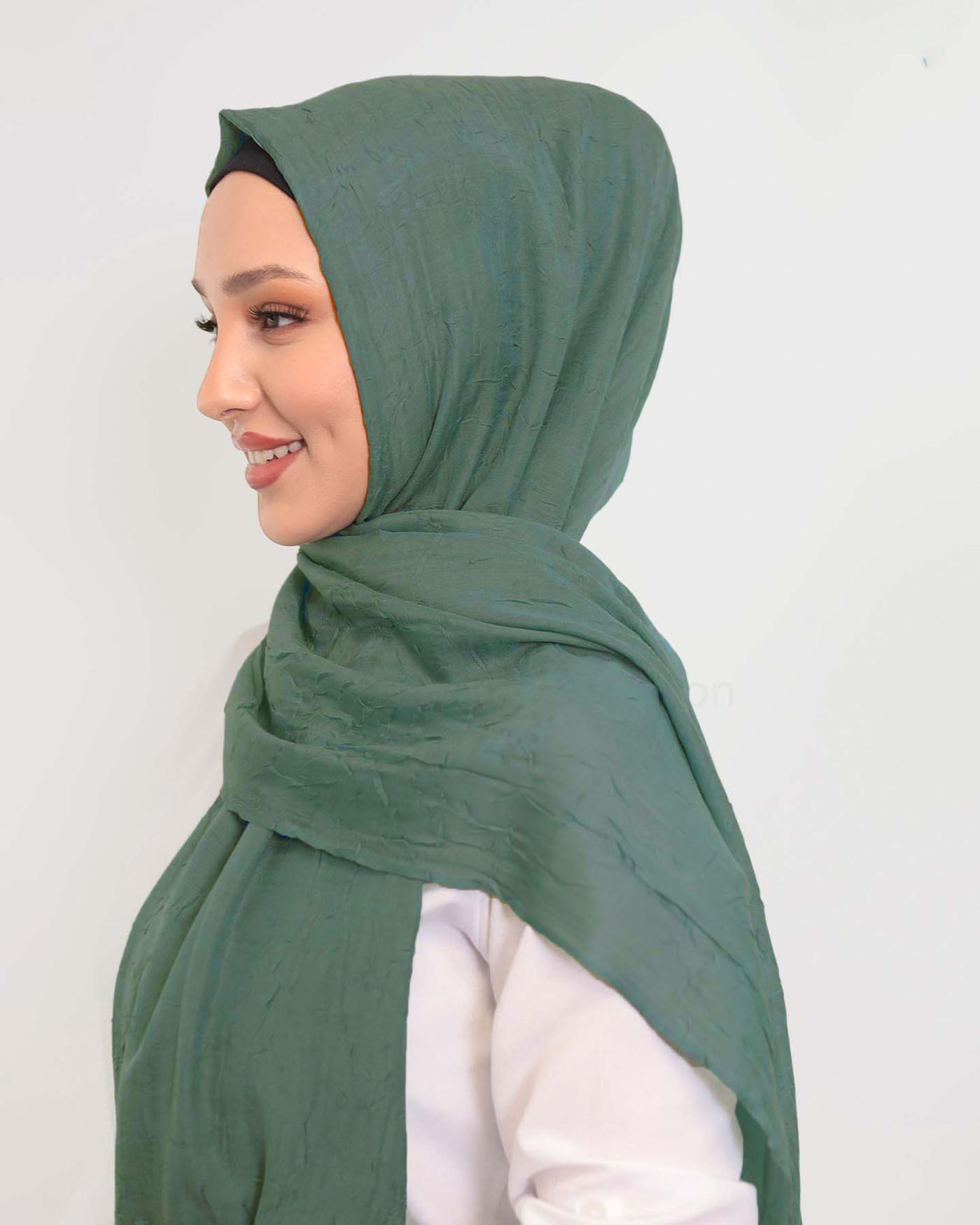 Hijab - Crinkle Woven - Light Green - 2