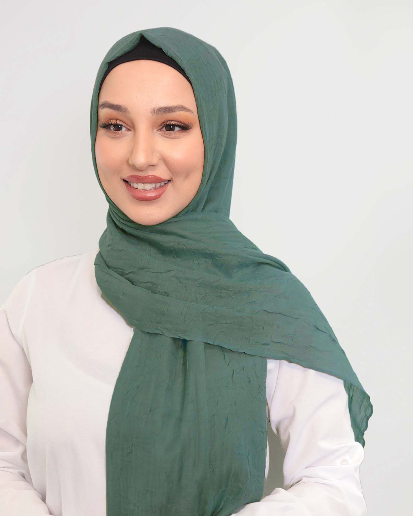 Hijab - Crinkle Woven - Light Green