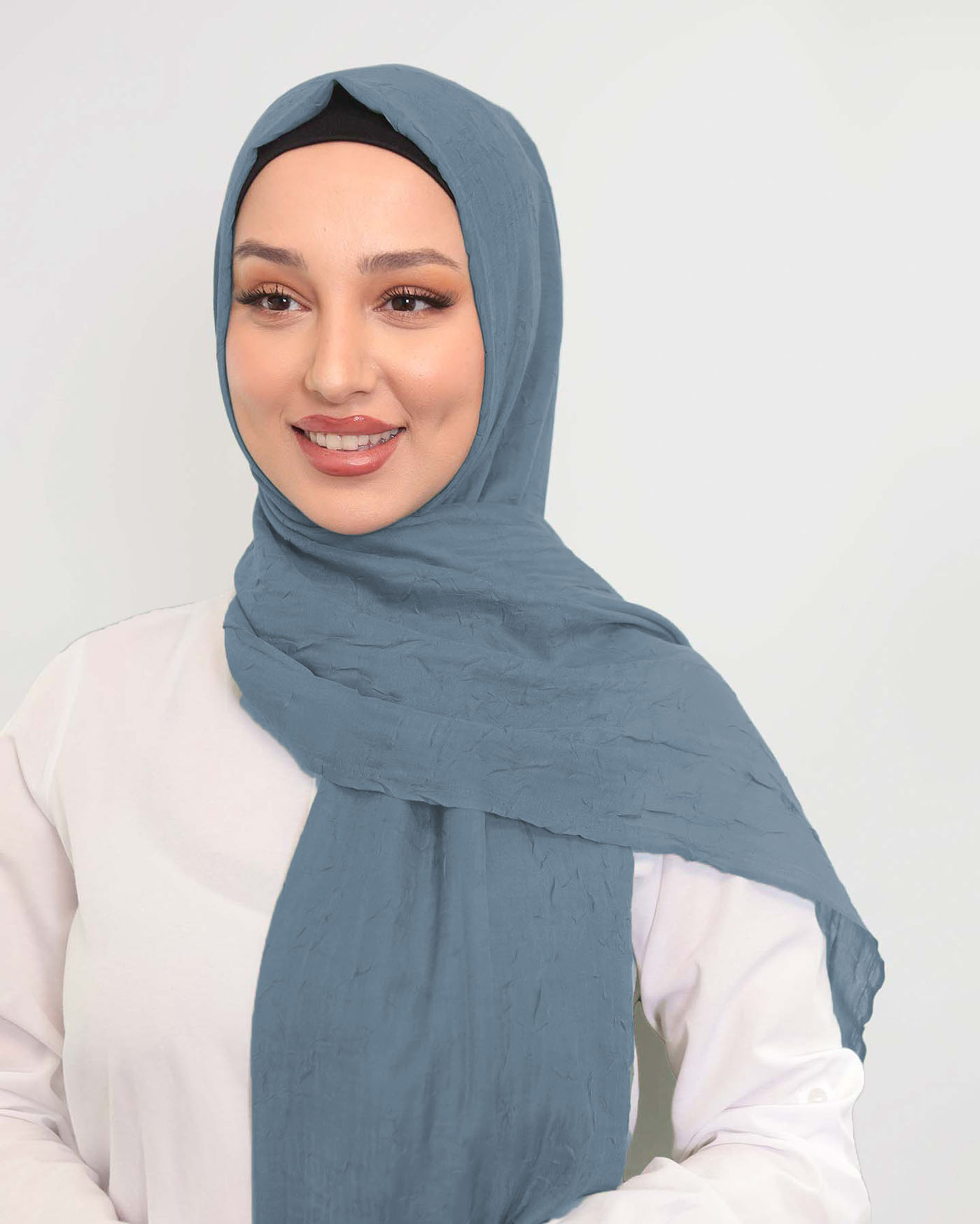 Hijab - Crinkle Woven - Royal Blue
