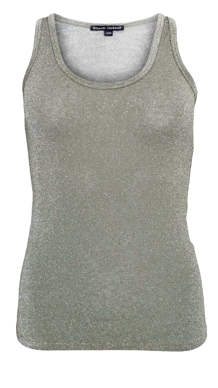 Faye lurex linne -  Olive
