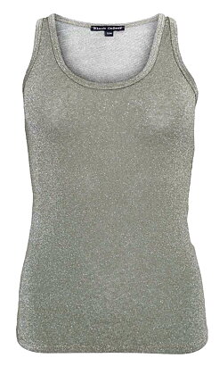 Faye lurex linne -  Olive