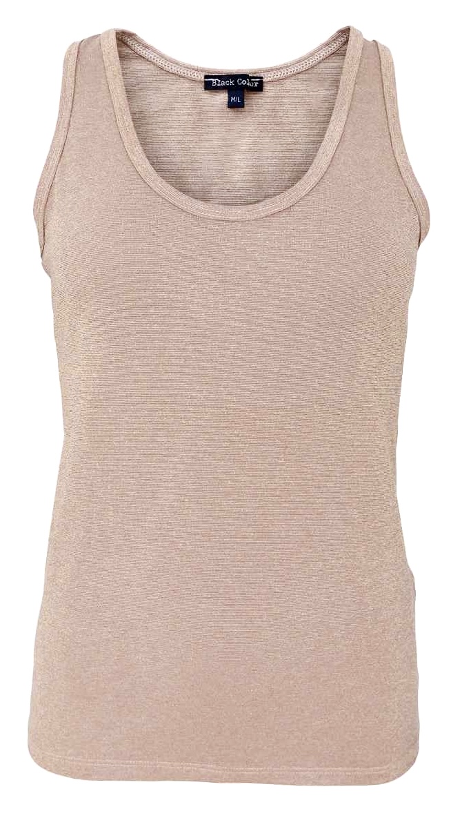 Faye lurex linne -  Golden taupe