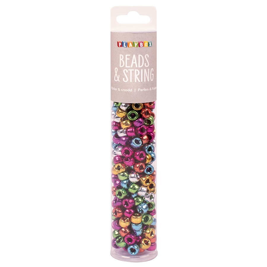 Pony beads metallic, 250 st.