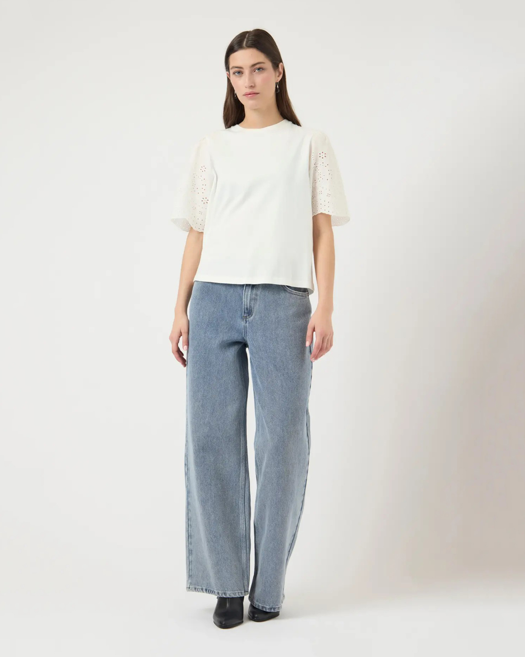Topp Lex genombrutna ärmar offwhite - 3