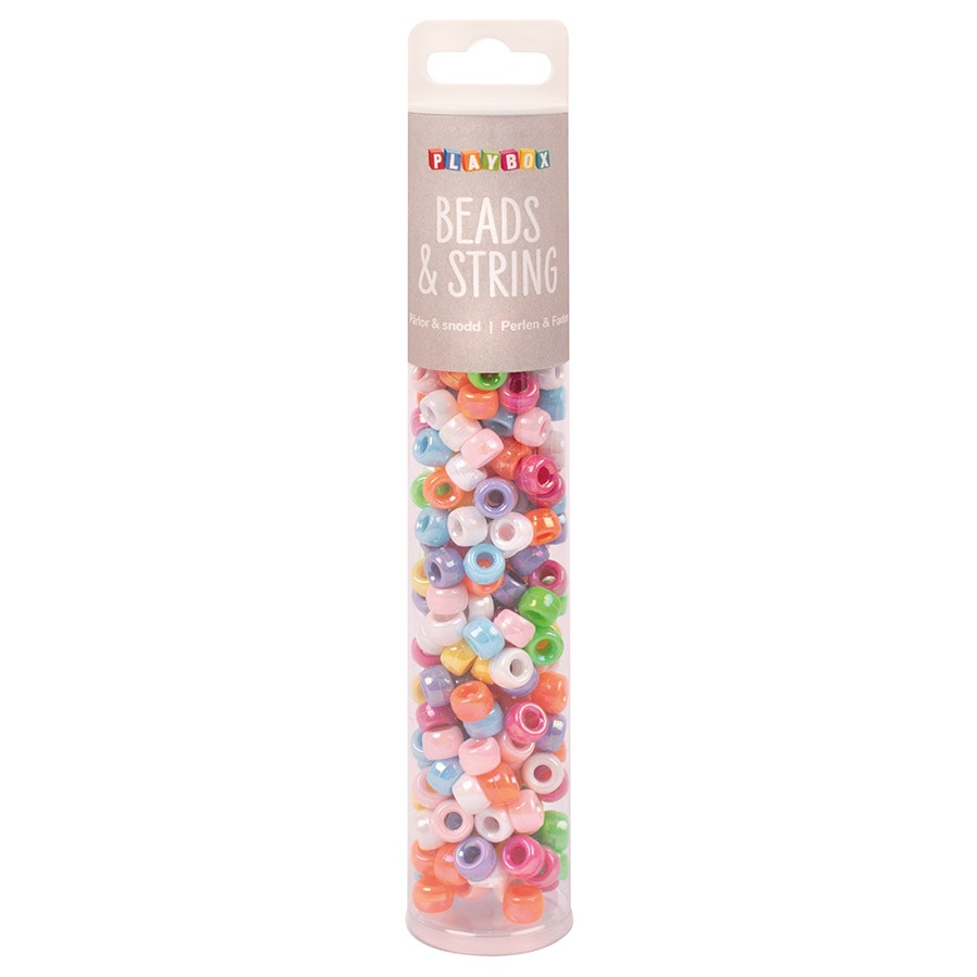 Pony beads pärlemor, 250 st.