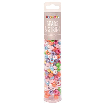 Pony beads pärlemor, 250 st.