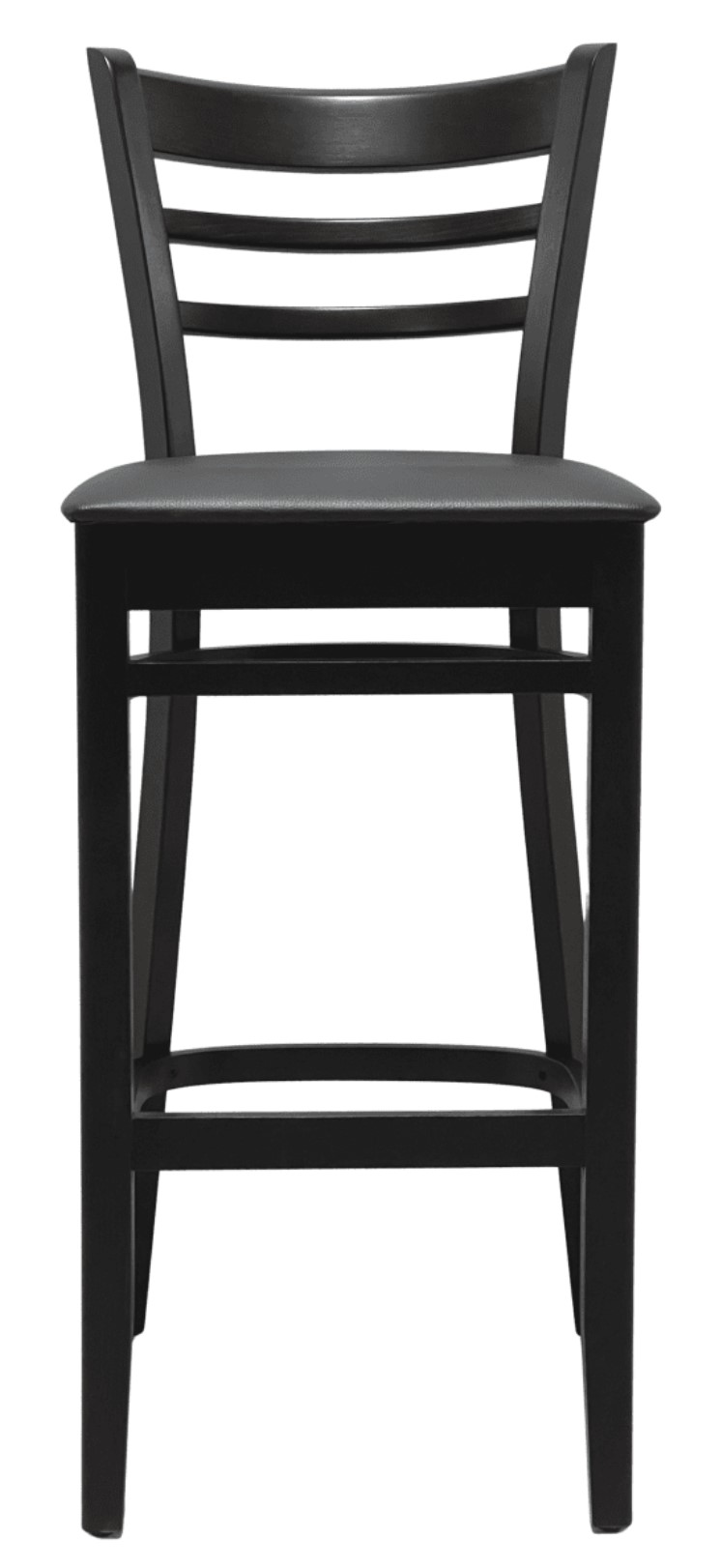 Barstol James R, wenge, svart konstläder - 2