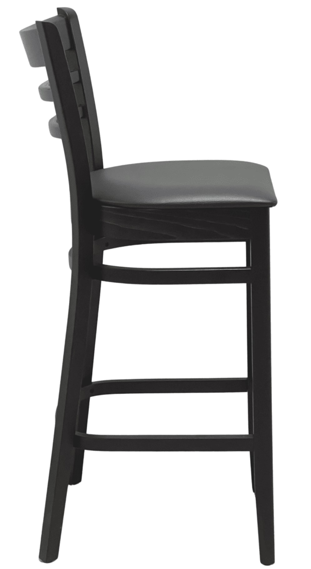 Barstol James R, wenge, svart konstläder - 3