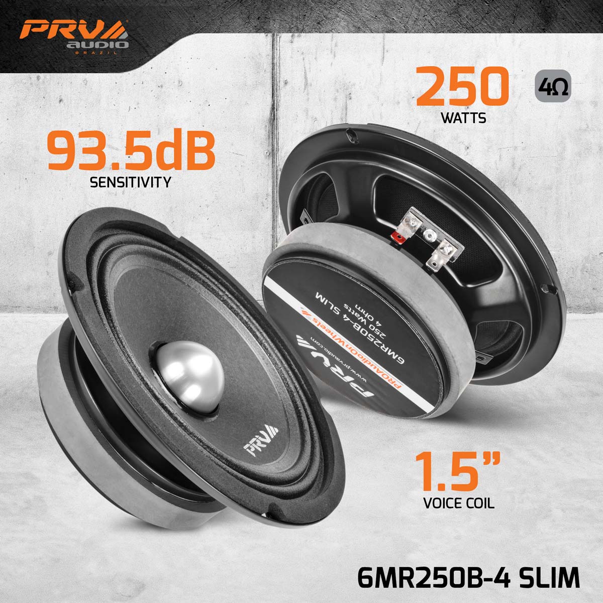 PRV Audio 6MR250B-4 SLIM - 2
