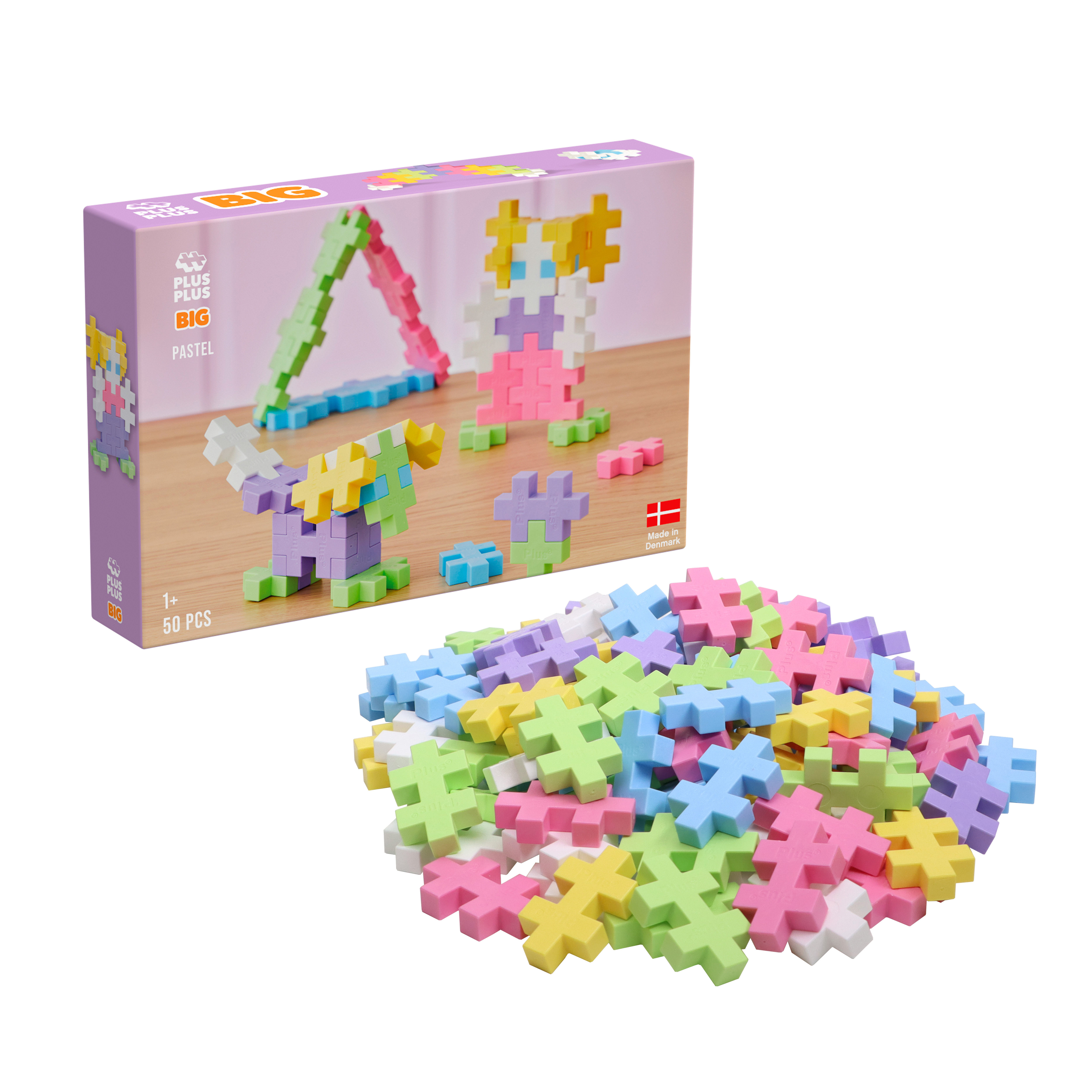 Plus-Plus BIG Pastel Mix / 50 bitar