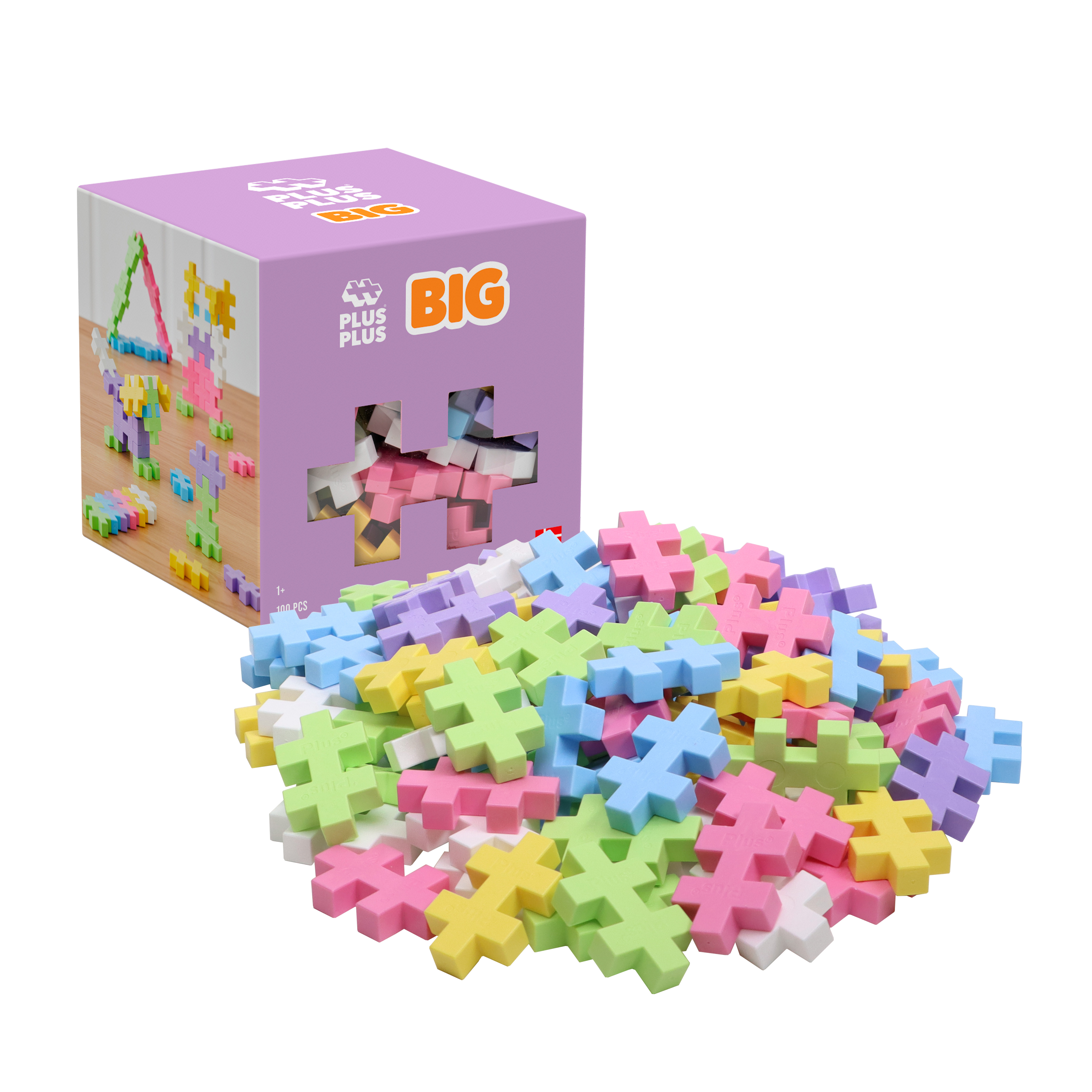 Plus-Plus BIG Pastel Mix / 100 bitar