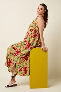 Virna Dress Rico fire red