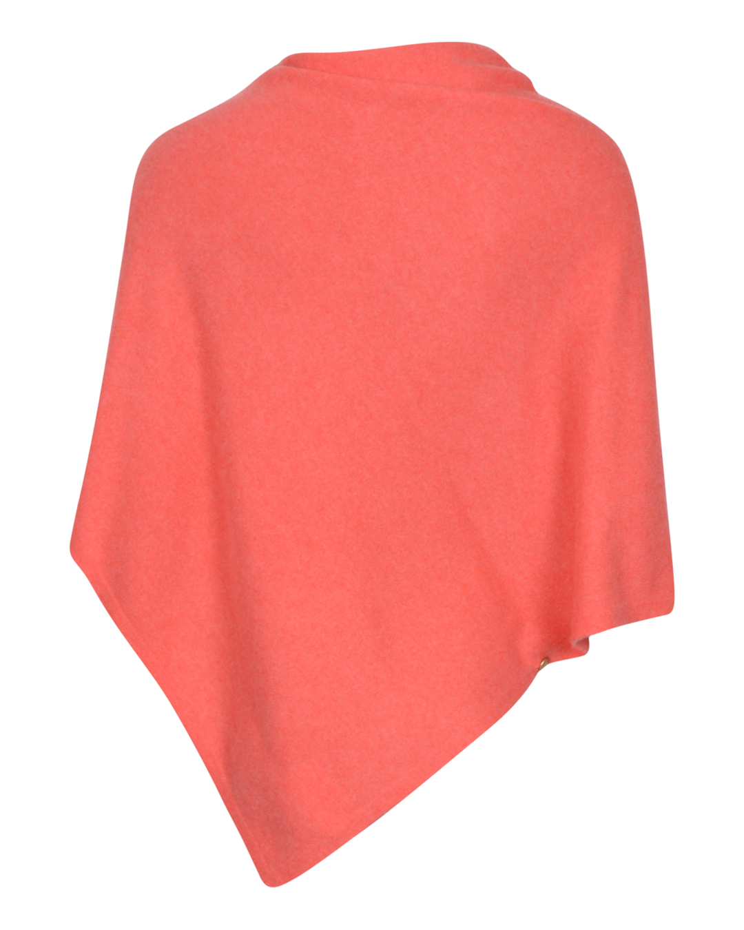Kashmirponcho med guldknappar korall - 2