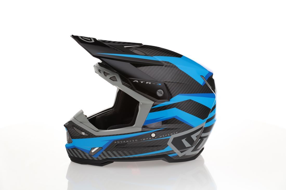 6D ATR-3 Solid Helmet FIM, Matte Black - 3