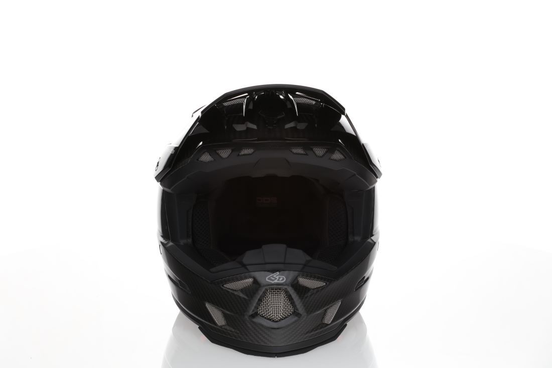 6D ATR-3 Solid Helmet FIM, Gloss Black - 4