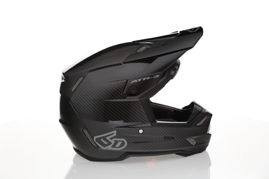 6D ATR-3 Solid Helmet FIM, Gloss Black