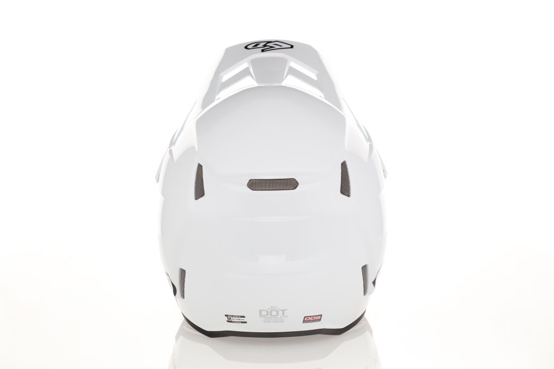 6D ATR-3 Solid Helmet FIM, Gloss White - 2