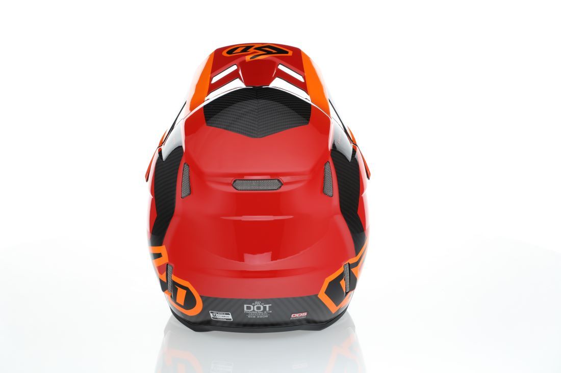 6D ATR-3 Pure Helmet FIM, Gloss Orange - 2