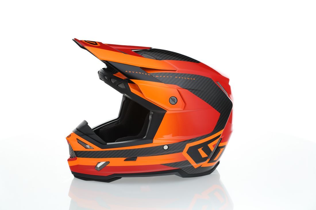 6D ATR-3 Pure Helmet FIM, Gloss Orange - 3