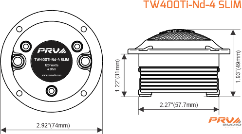 PRV Audio TW400Ti-Nd-4 SLIM PAR - 13