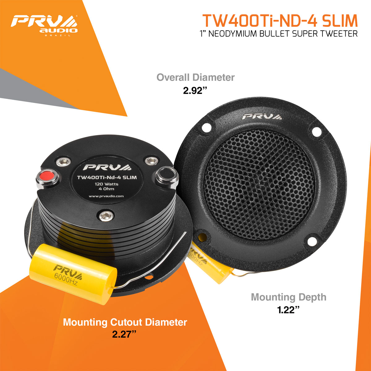 PRV Audio TW400Ti-Nd-4 SLIM PAR - 4