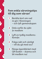 Värvningskort med QR-kod