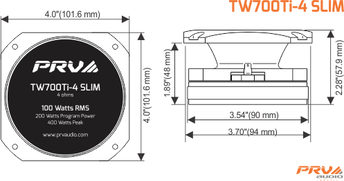 PRV Audio TW700Ti-4 SLIM - 10