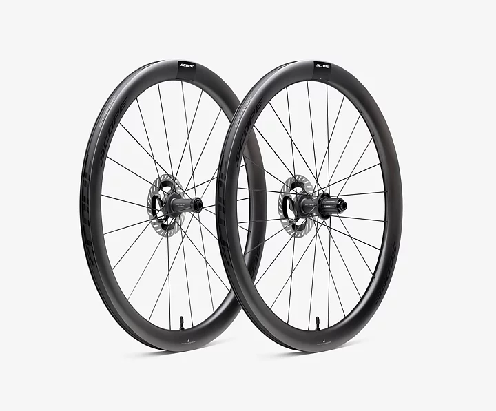 SCOPE R4 Black Carbon disc Hjulset