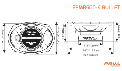 PRV Audio 69MR500-4 BULLET - 14