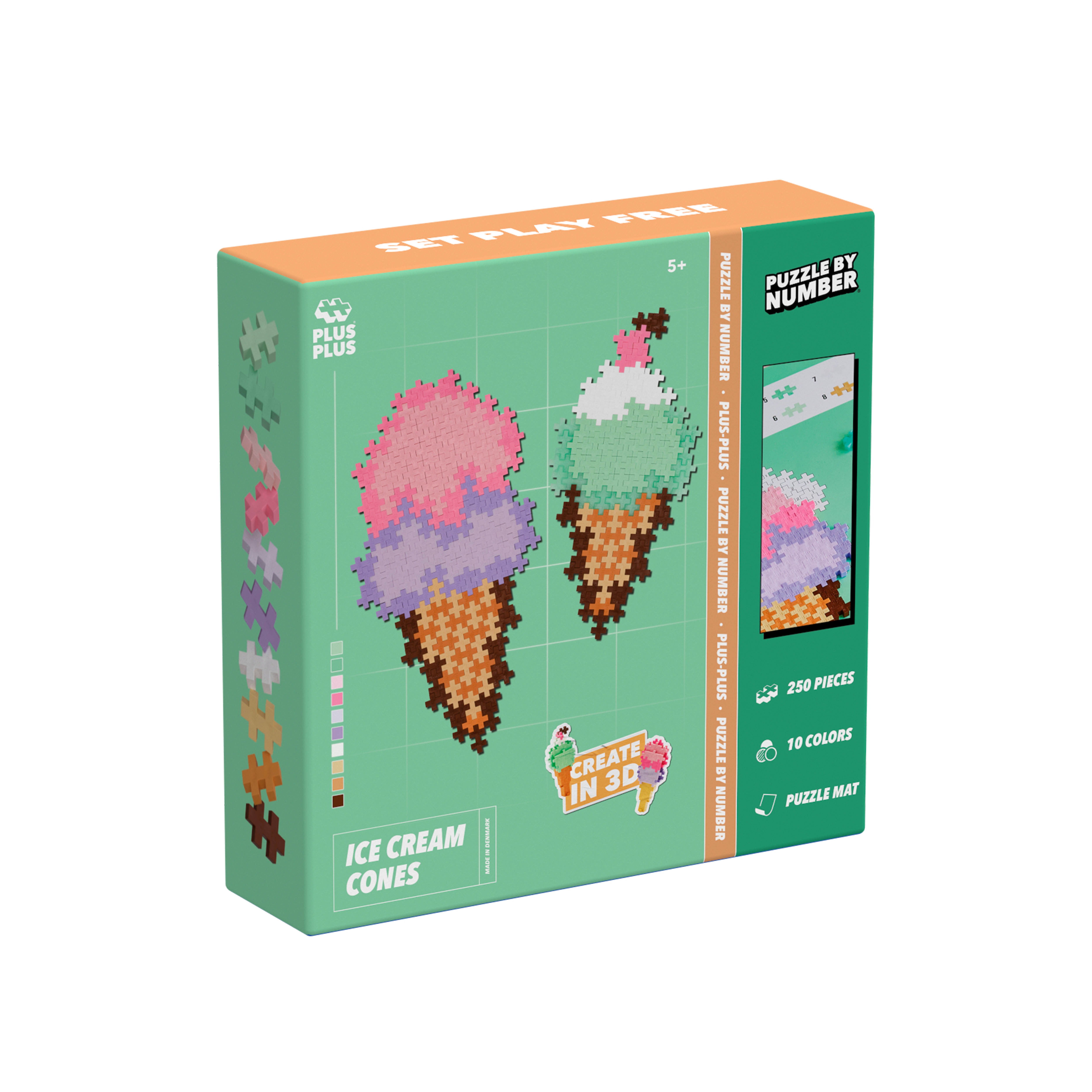 Plus-Plus Puzzle By Number Glasstrutar 250 bitar - 2
