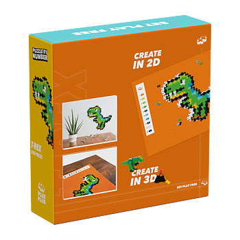 Plus-Plus Puzzle By Number T-Rex 250 bitar