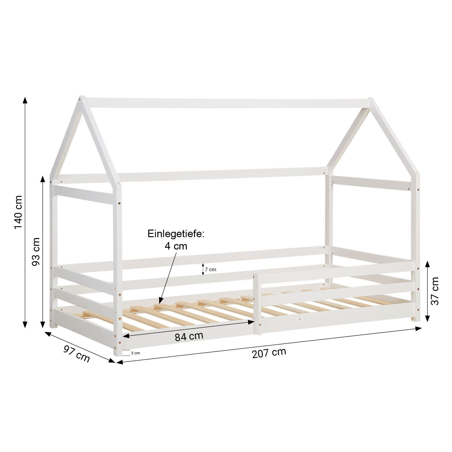 Barnsäng 3 Alva 90x200