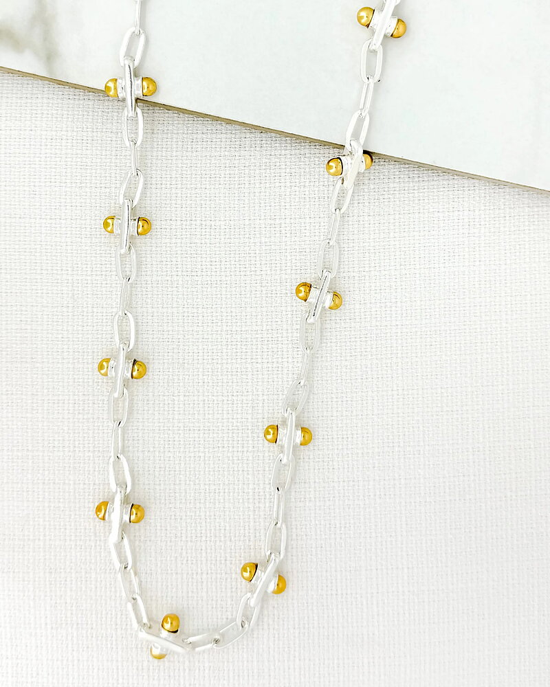 Halsband 4303 silverfärgat