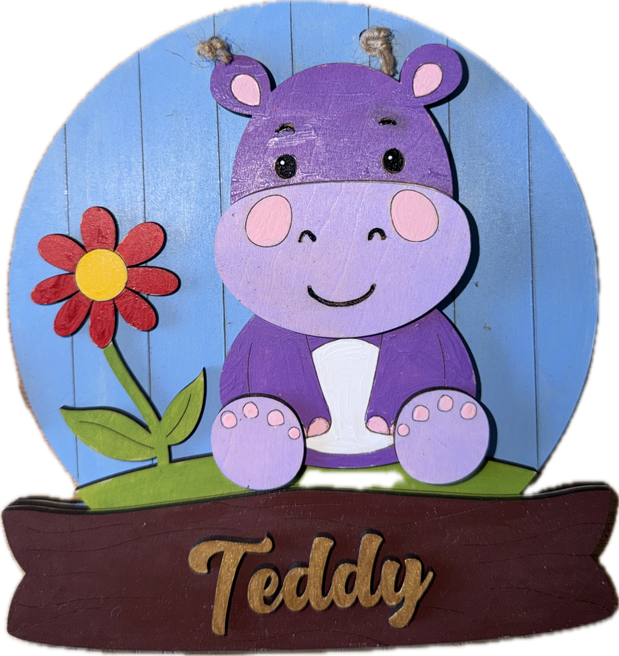 Namnskylt Hippo