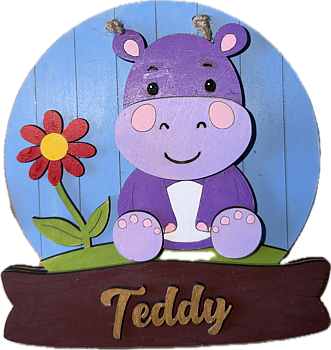 Namnskylt Hippo