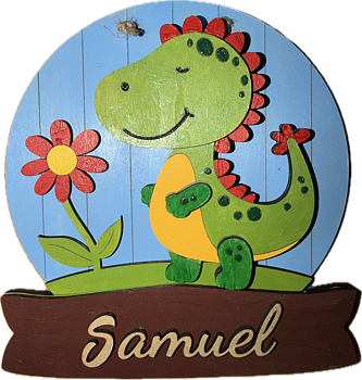 Namnskylt Dino