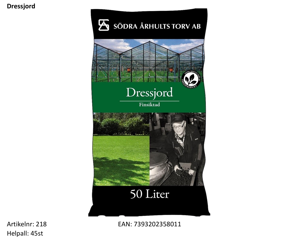 Yrkeskollektionen  Dressjord  50 Liter  Helpall: 45st - 2