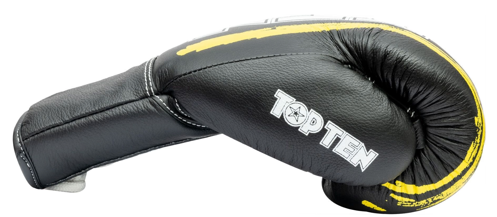 Topten Boxglove RounfUP with lacing, Black/Yellow 16-18 oz - 3
