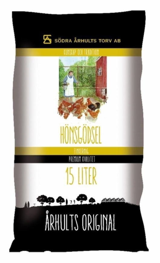 Standardkollektion:  Hönsgödsel  15 Liter  Helpall: 78 st