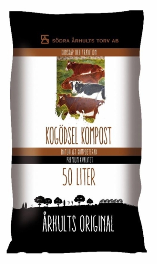 Standardkollektion:  Kogödsel kompost  50 Liter  Helpall: 45 st