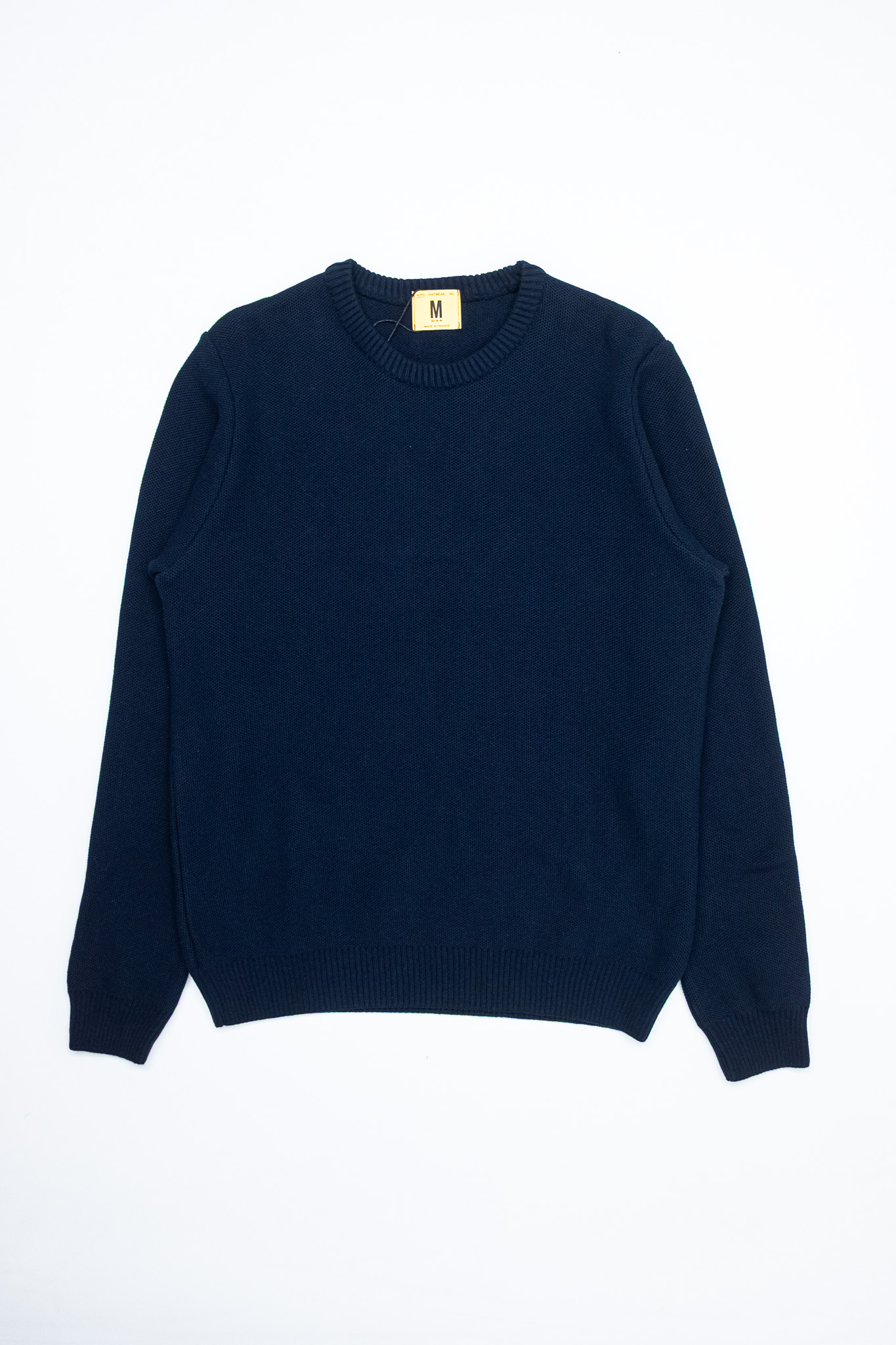 Nitto Knitwear - Agop Roundneck Cotton Jumper Navy - 3