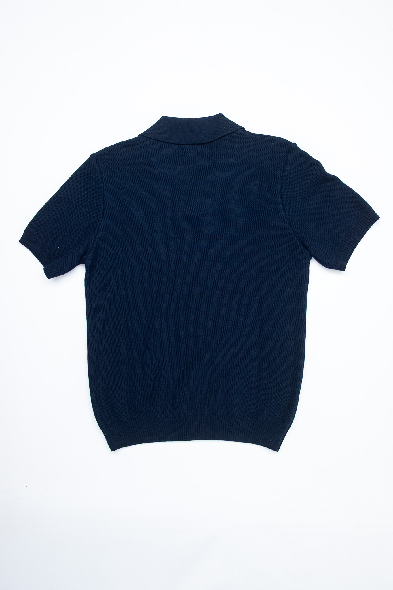 Nitto Knitwear - Agop Polo Cotton Jumper Navy - 5