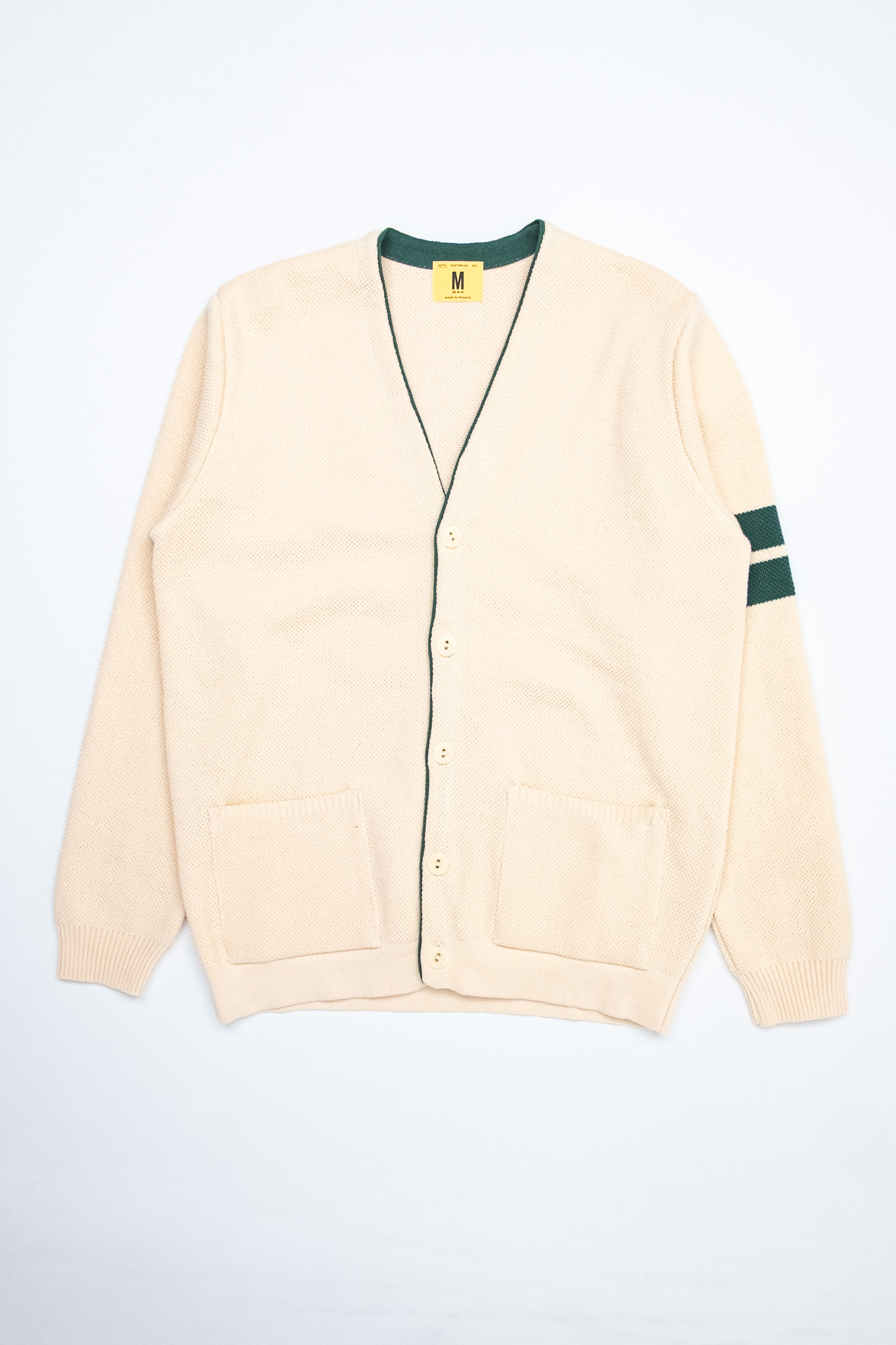Nitto Knitwear - Youri Cotton Collage Cardigan Natural - 2