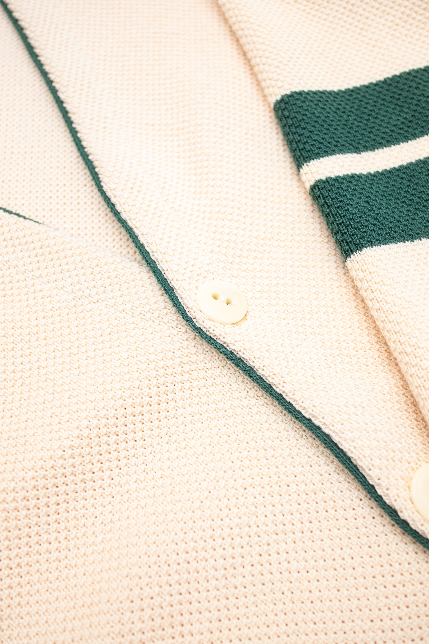 Nitto Knitwear - Youri Cotton Collage Cardigan Natural - 8