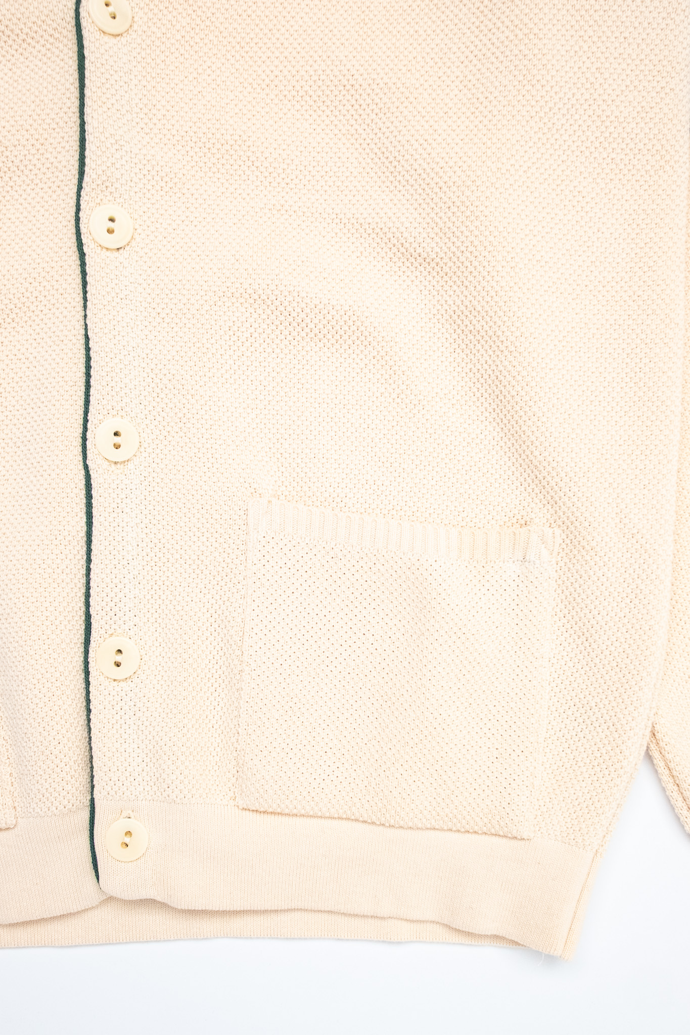 Nitto Knitwear - Youri Cotton Collage Cardigan Natural - 4